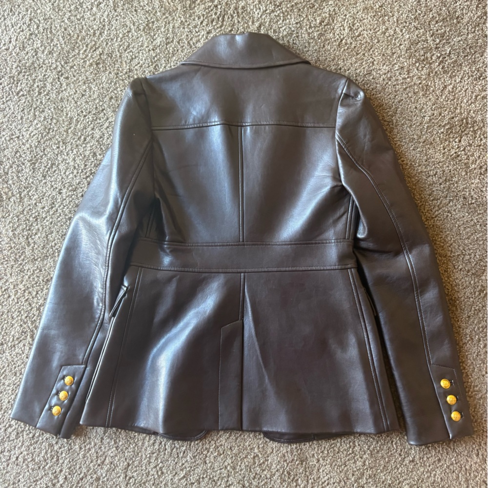 A.L.C. Dark brown faux leather blazer - Picture 5 of 10